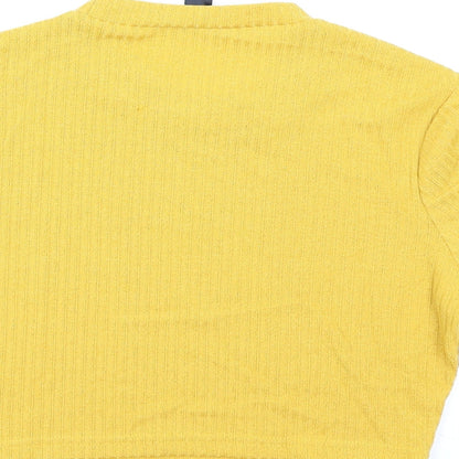 SheIn Womens Yellow   Cropped T-Shirt Size XL