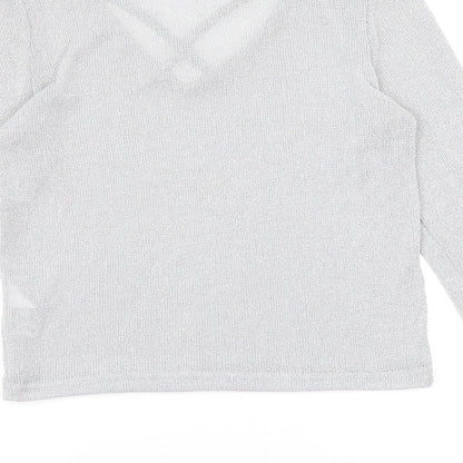 Divided by H&M Womens Silver  Knit Pullover Jumper Size M