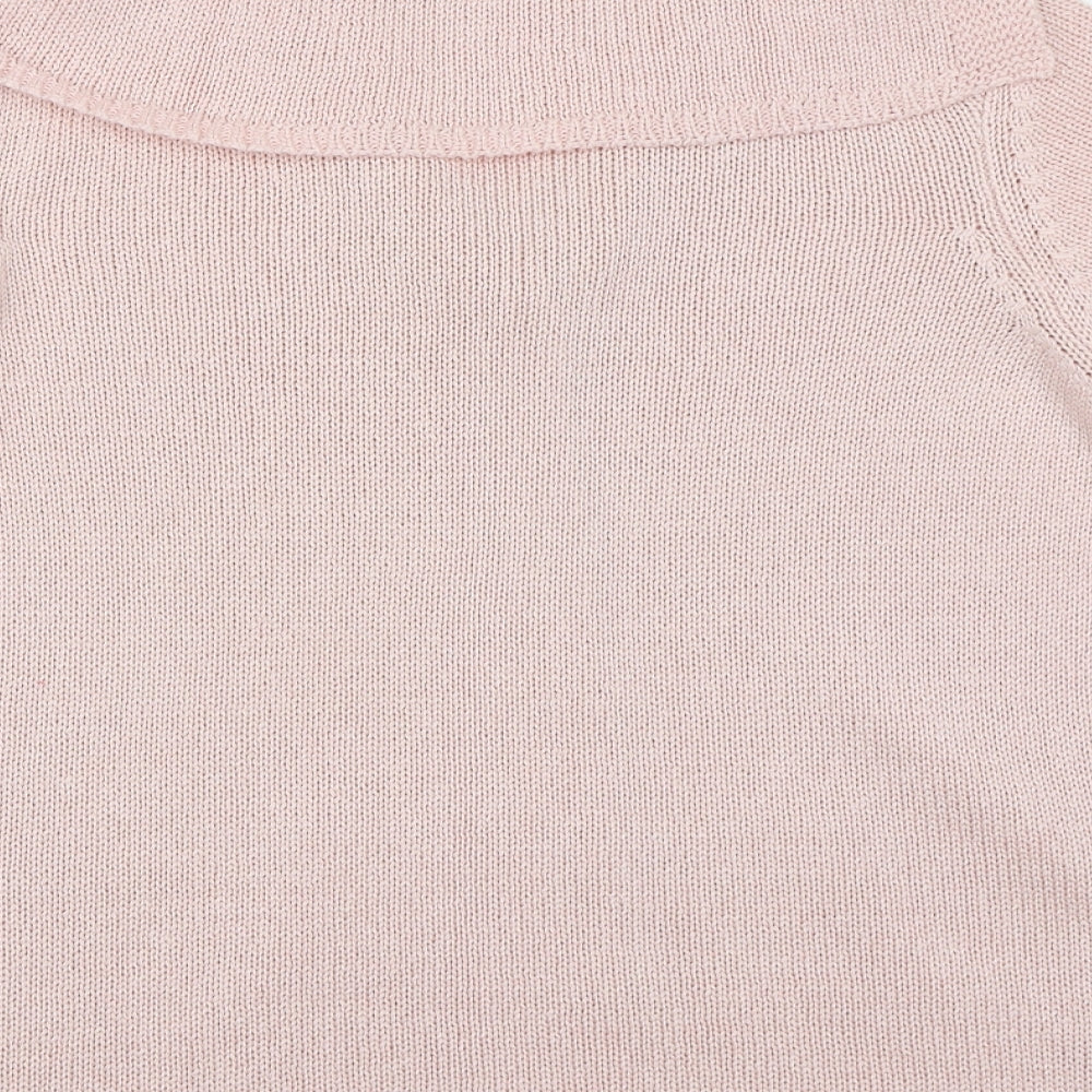 Per Una Womens Pink  Knit Cardigan Jumper Size L
