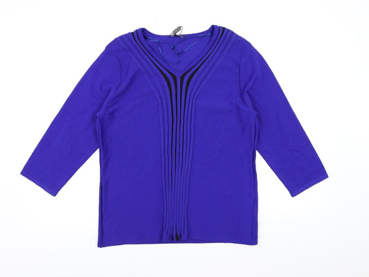 CASAMIA Womens Blue  Knit Pullover Jumper Size M