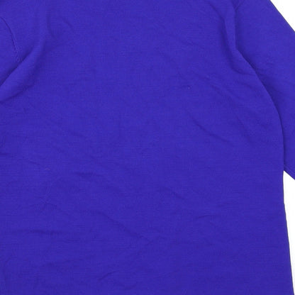 Casamia Womens Blue Knit Pullover Jumper Size M