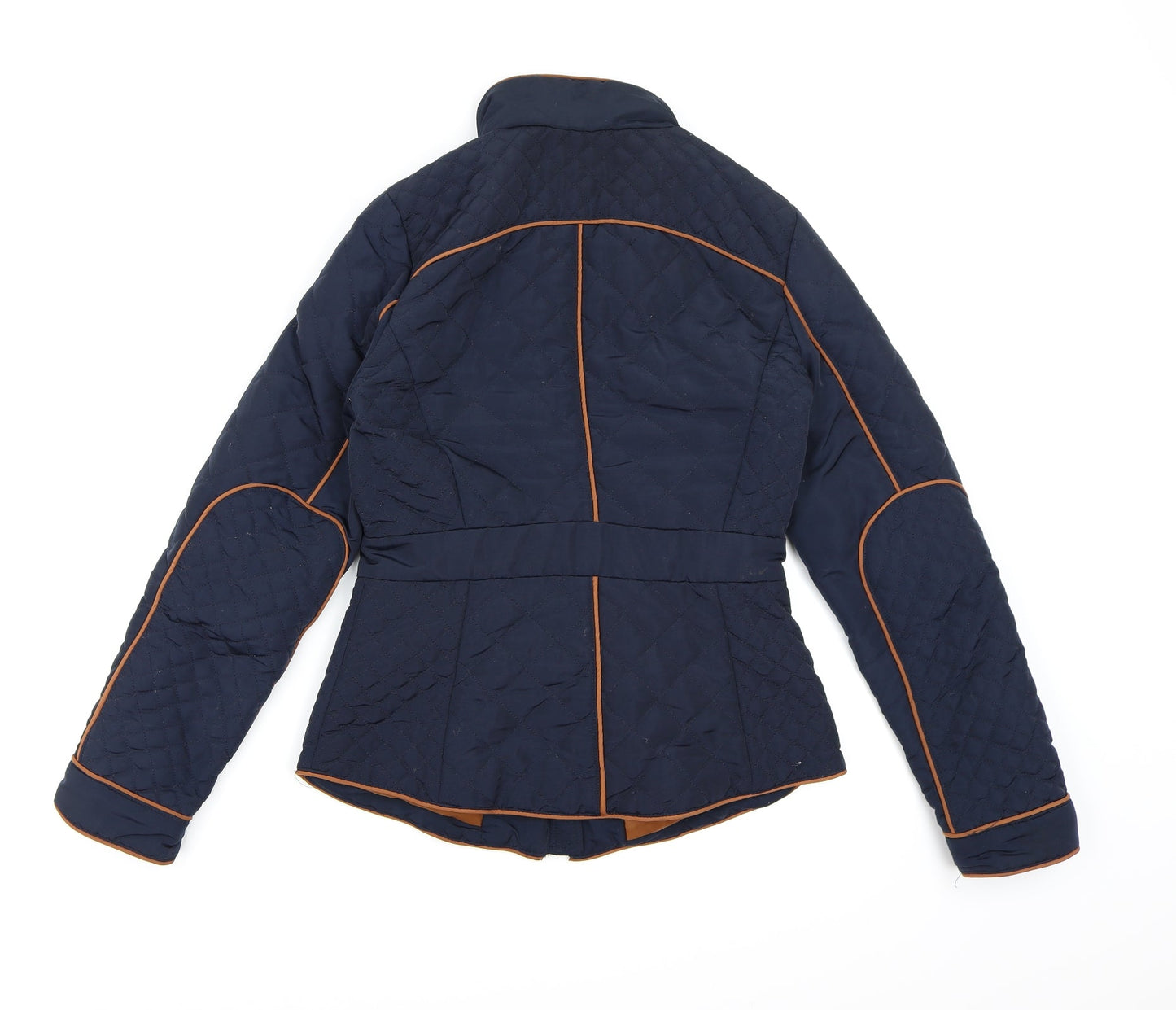 Womens UK Size 8 H&M Blue Overcoat