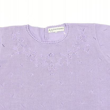 Affections Womens Purple  Knit Pullover Jumper Size M