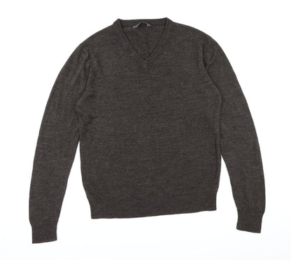 Cedar Wood State Mens Brown  Knit Pullover Jumper Size L