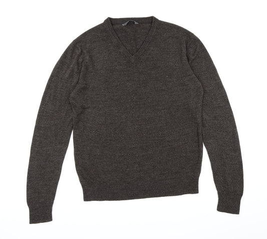 Cedar Wood State Mens Brown  Knit Pullover Jumper Size L