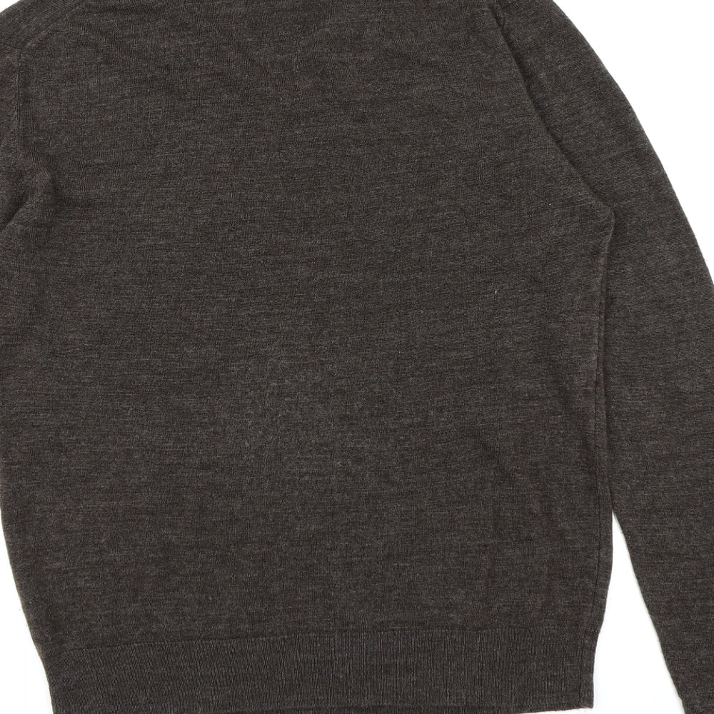 Cedar Wood State Mens Brown  Knit Pullover Jumper Size L