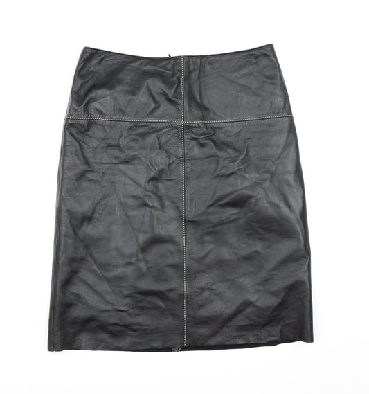 Per Una Womens Black   A-Line Skirt Size 14