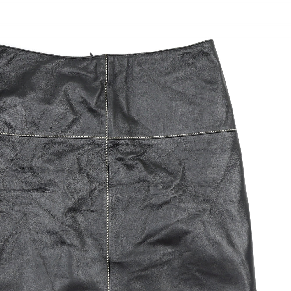 Per Una Womens Black   A-Line Skirt Size 14