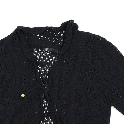 Preworn Womens Black  Knit Shrug Jumper Size 16