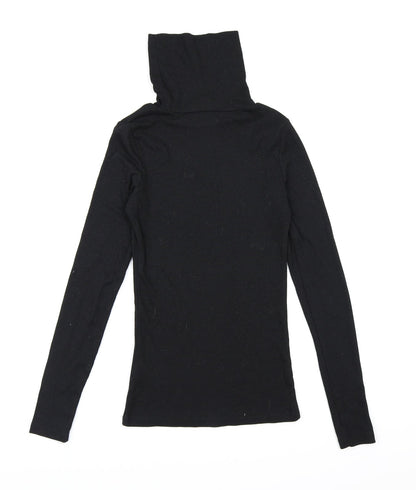 New Look Womens Black  Knit Pullover Jumper Size 8