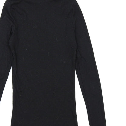 New Look Womens Black  Knit Pullover Jumper Size 8