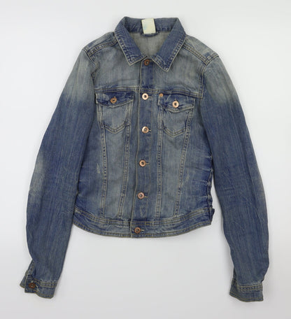 Womens UK Size 4 H&M Blue Jacket