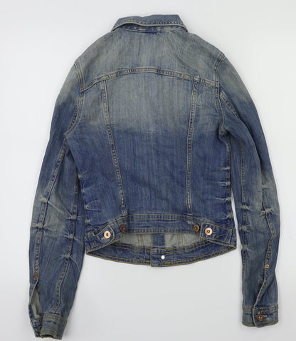 Womens UK Size 4 H&M Blue Jacket