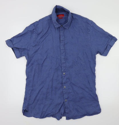 zara man Mens Blue    T-Shirt Size L