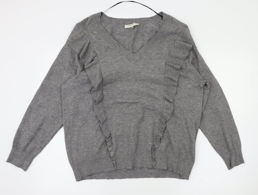Selected Womens Grey   Pullover Jumper Size M