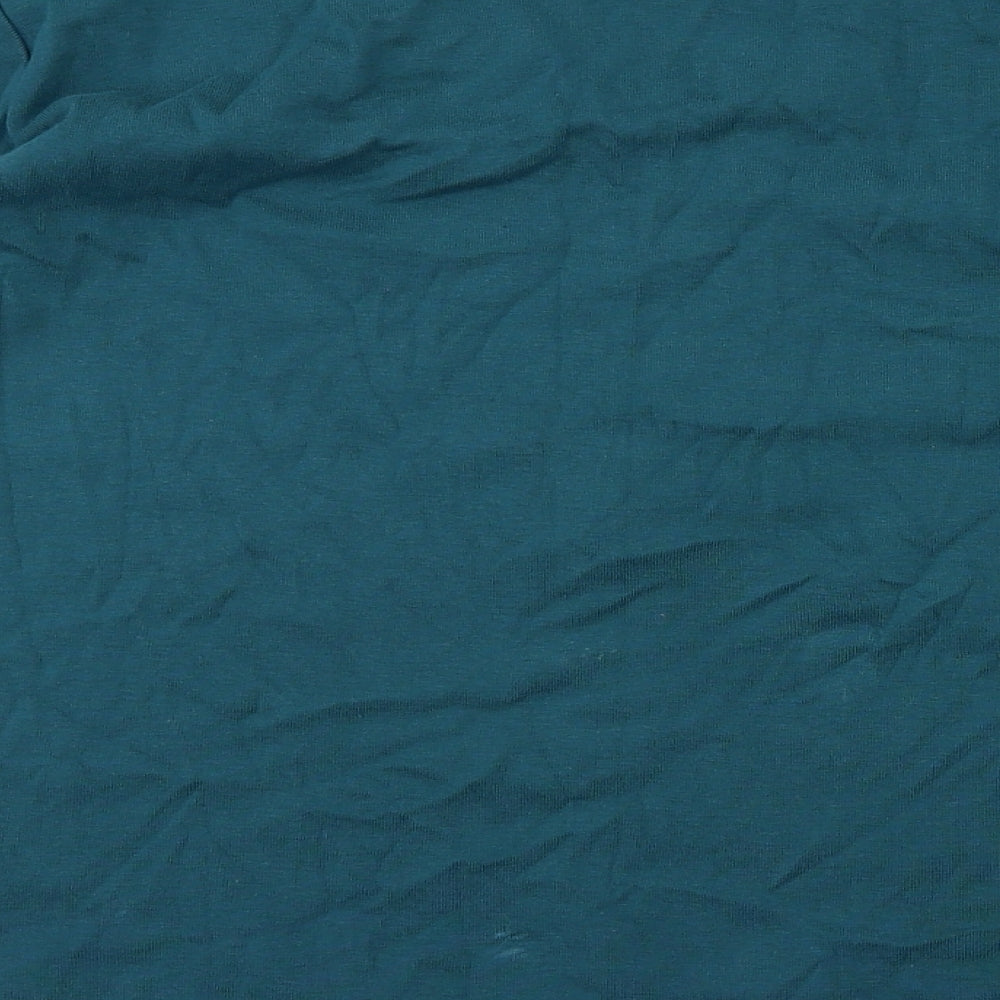 Womens UK Size 16 Mia Moda Green Basic T-Shirt