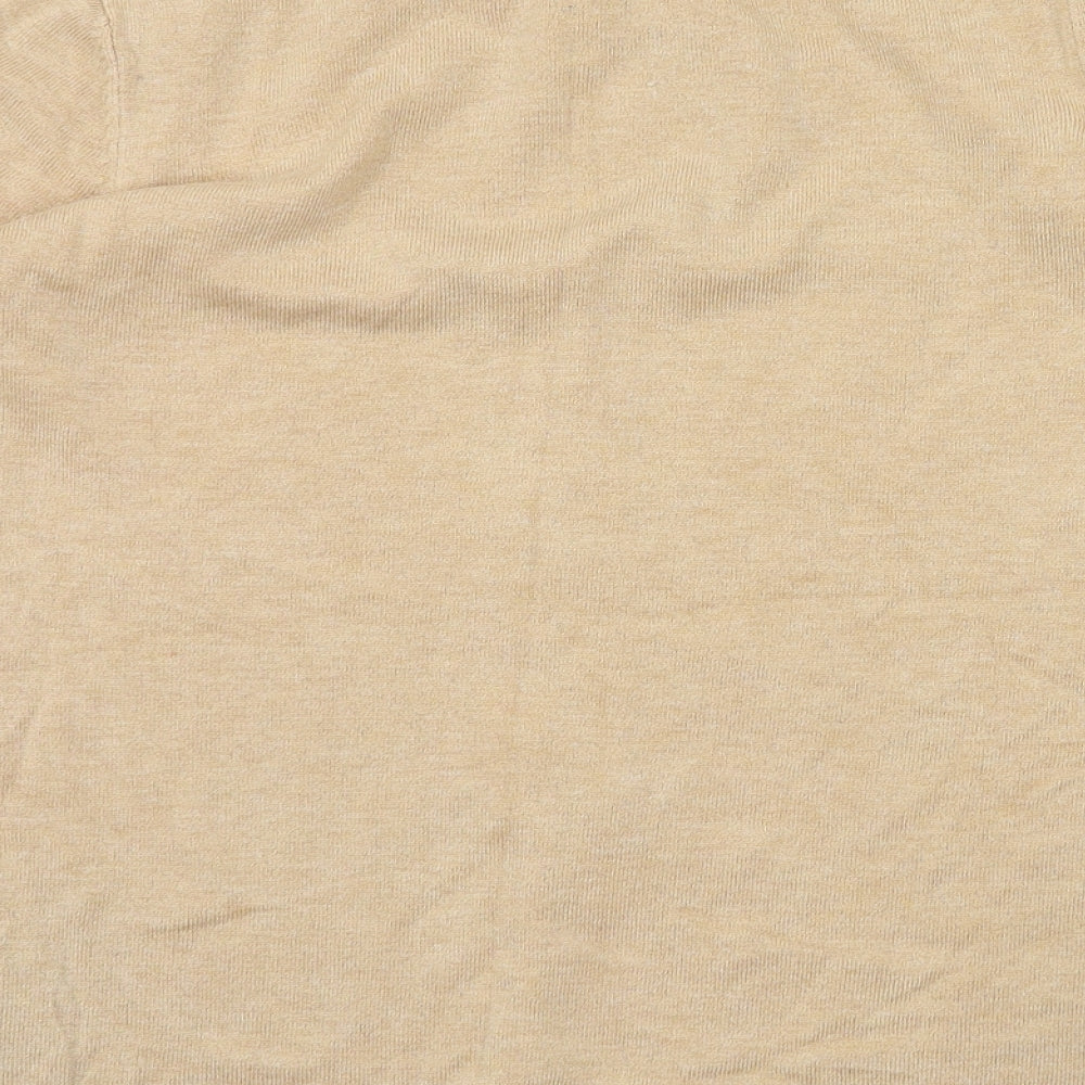 Womens UK Size  M&S Beige Basic T-Shirt