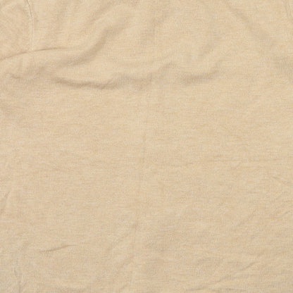 Womens UK Size  M&S Beige Basic T-Shirt