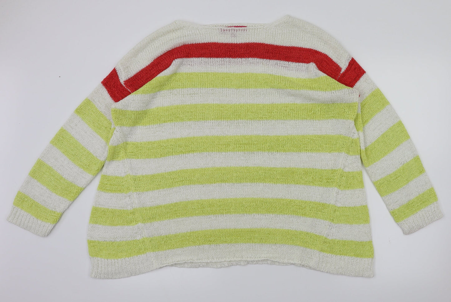 Together Womens Multicoloured Striped  Pullover Jumper Size 16