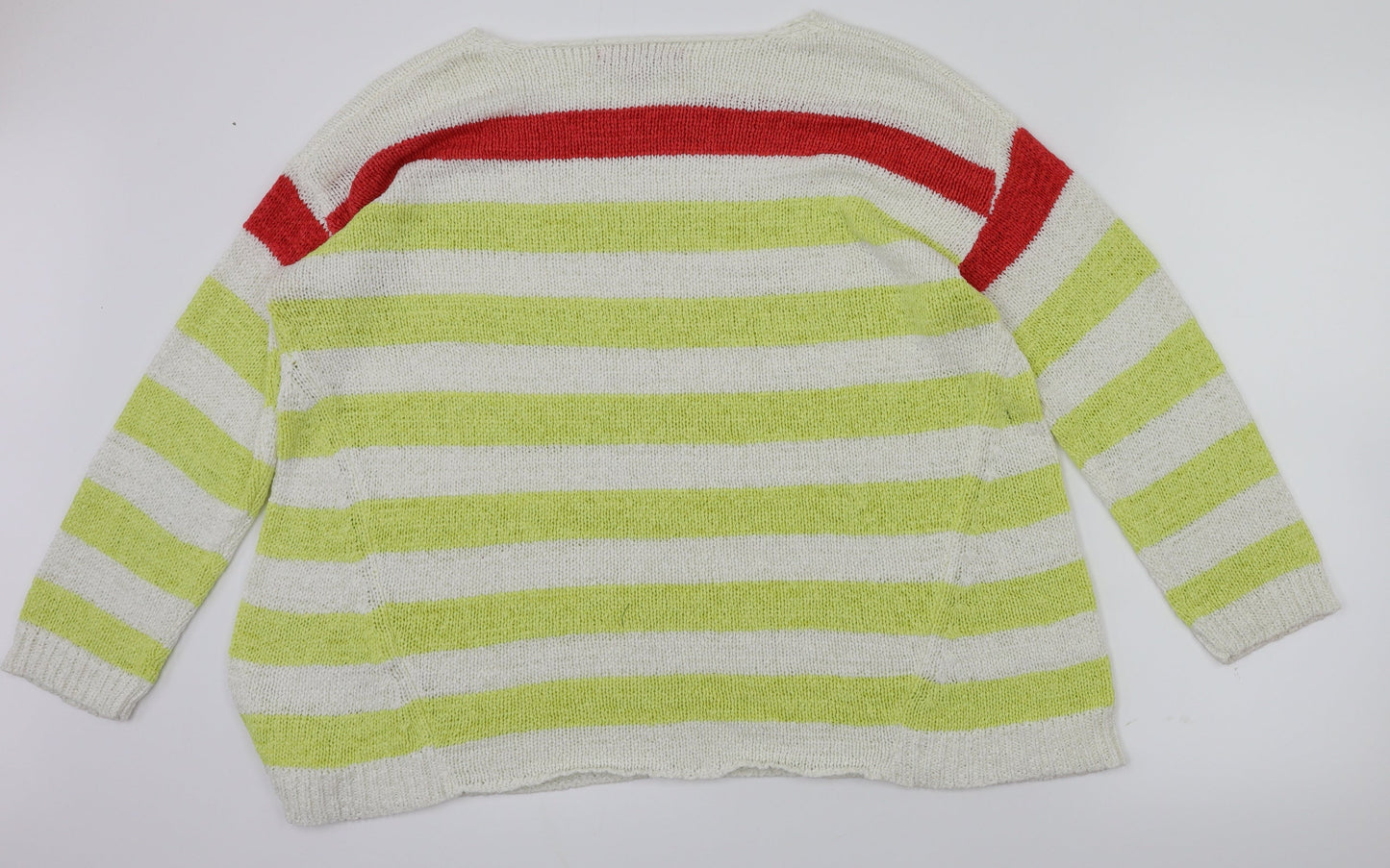 Together Womens Multicoloured Striped  Pullover Jumper Size 16