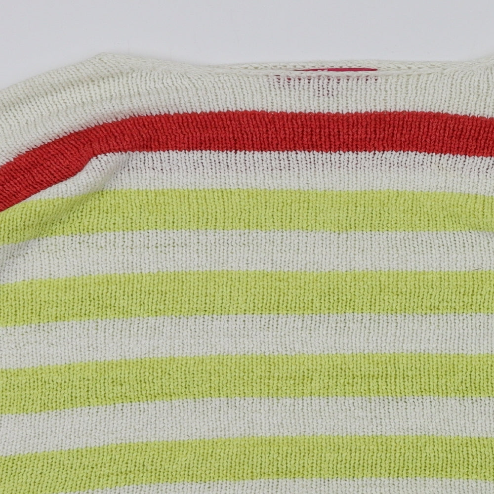 Together Womens Multicoloured Striped  Pullover Jumper Size 16