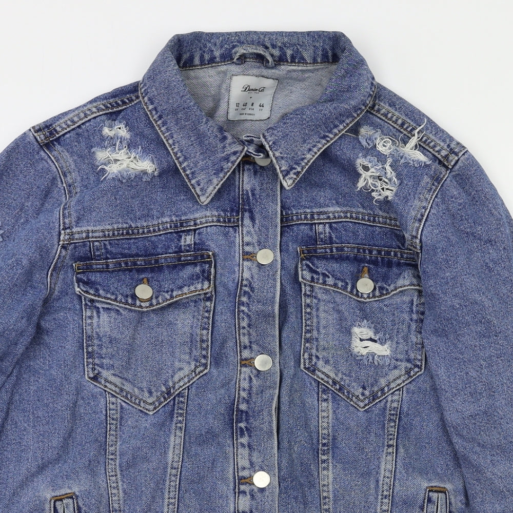 Denim & Co. Womens Blue   Jacket  Size 12