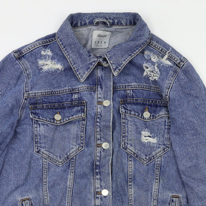 Denim & Co. Womens Blue   Jacket  Size 12