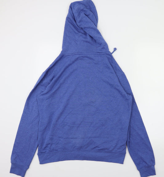 Mens UK Size M Lane Seven Blue Pullover Hoodie
