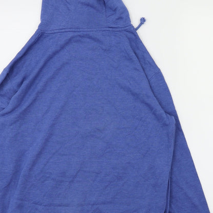 Mens UK Size M Lane Seven Blue Pullover Hoodie