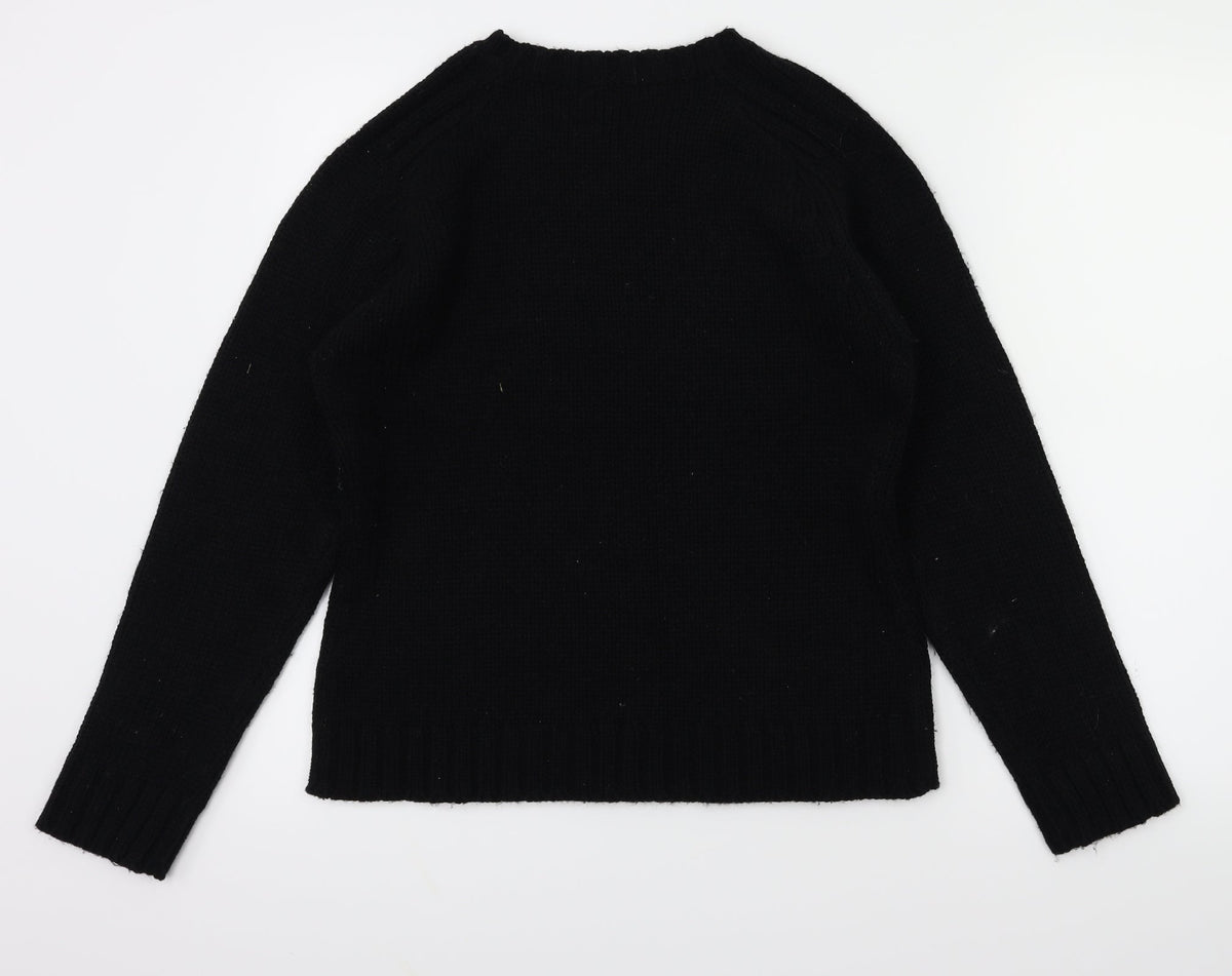 editions Womens Black   Pullover Sweatshirt Size M