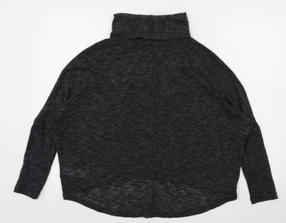 Womens UK Size 10 New Look Grey Basic T-Shirt