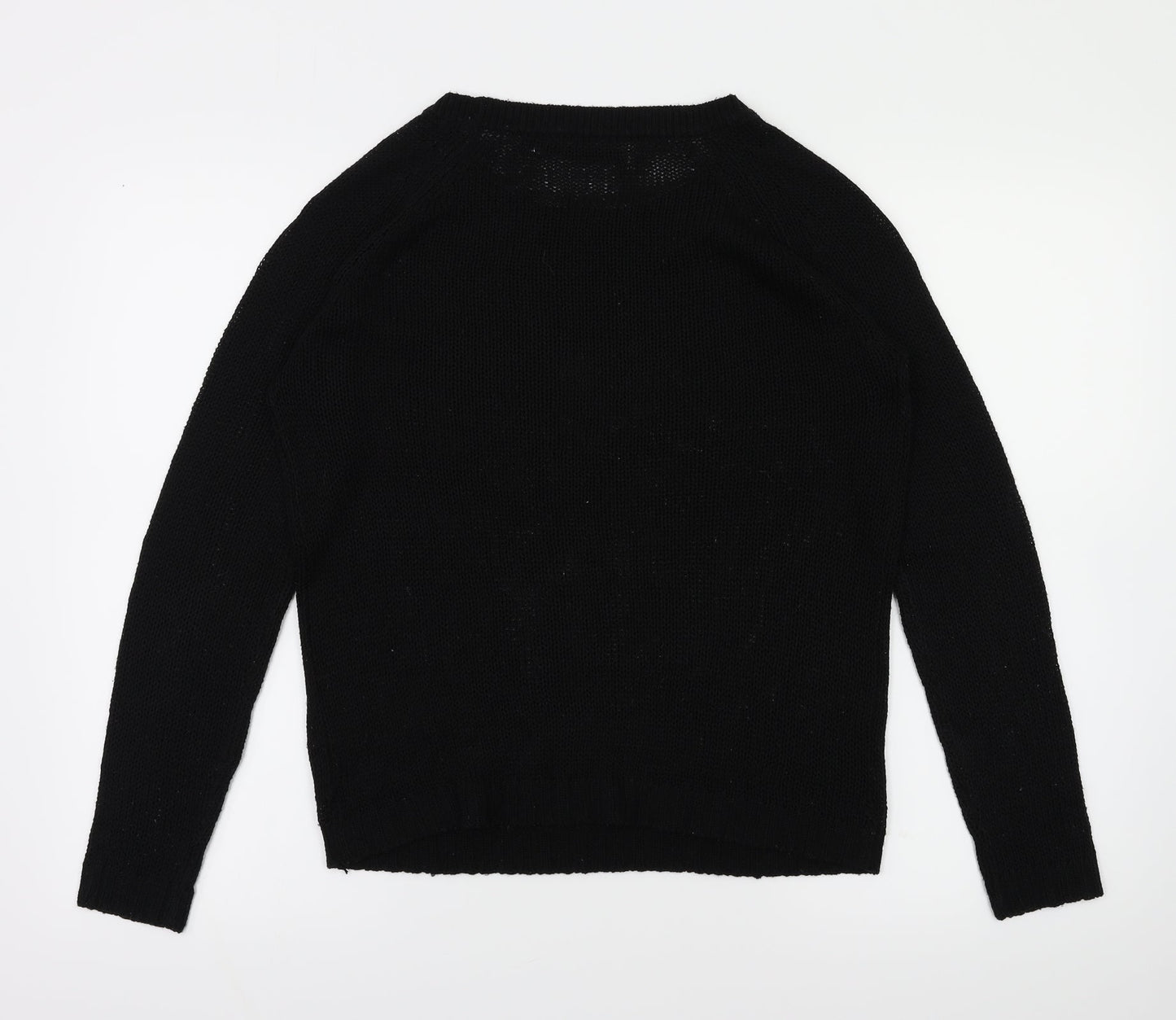 Womens UK Size XS Only Black Basic T-Shirt