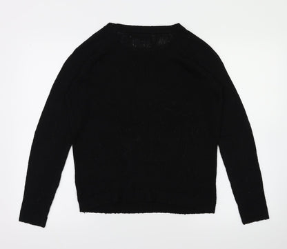 Womens UK Size XS Only Black Basic T-Shirt