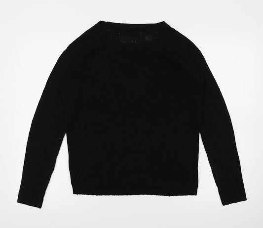 Womens UK Size XS Only Black Basic T-Shirt