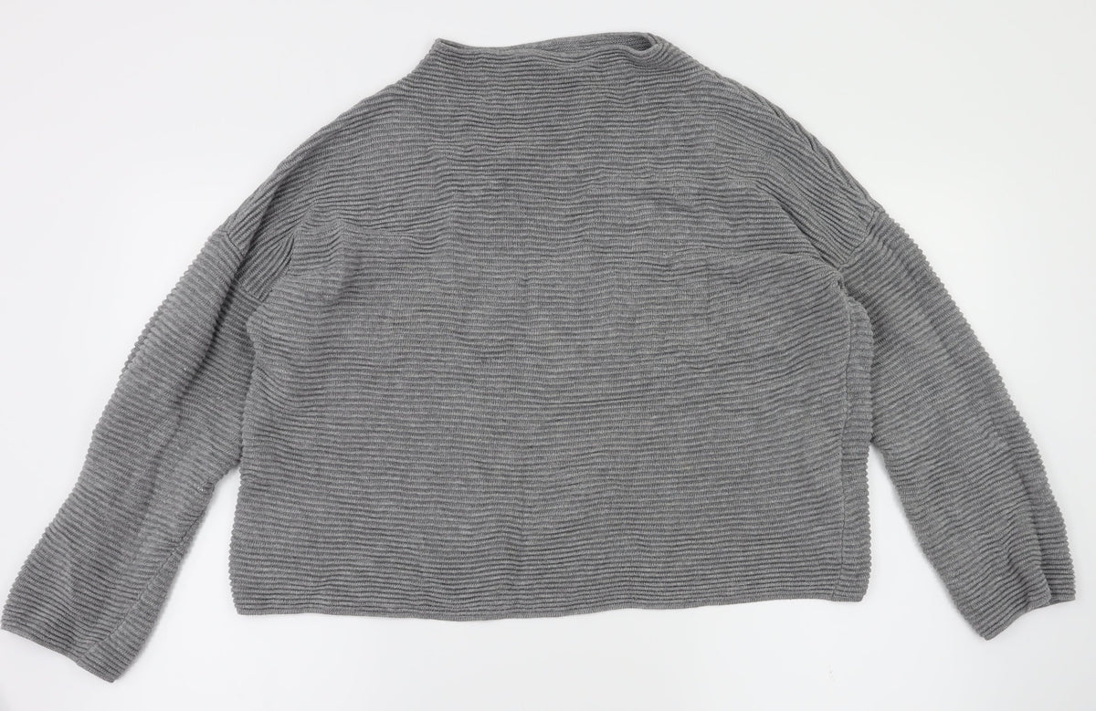 H&M Womens Grey   Pullover Jumper Size M