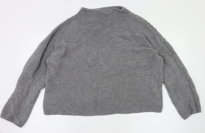 H&M Womens Grey   Pullover Jumper Size M