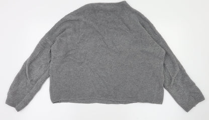 H&M Womens Grey   Pullover Jumper Size M