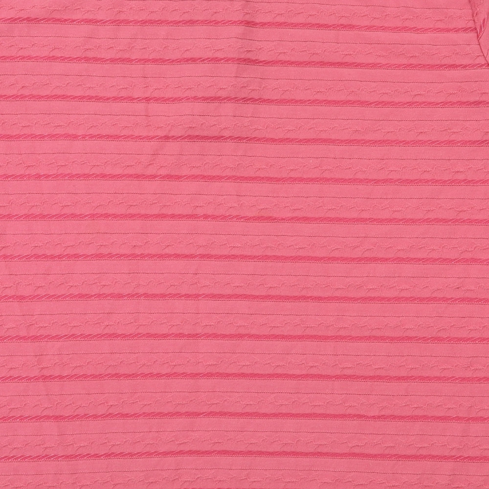 Womens UK Size L Bonmarché Pink Basic T-Shirt
