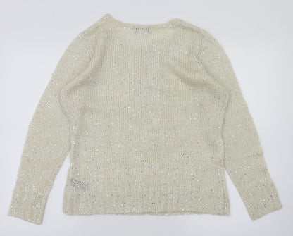 M&Co Womens Ivory   Pullover Jumper Size L