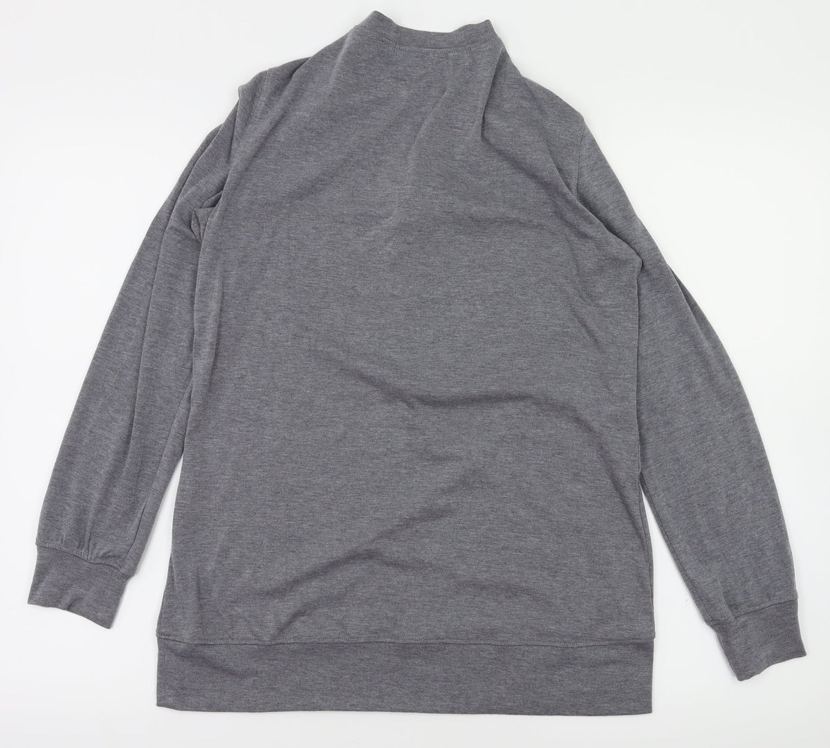 MissLook Womens Grey   Full Zip Jumper Size S