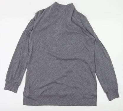 MissLook Womens Grey   Full Zip Jumper Size S
