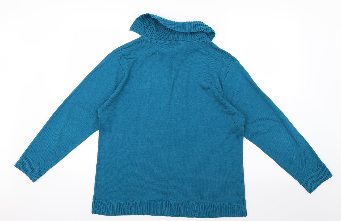 Angelina Azani Womens Blue  Knit Pullover Jumper Size L