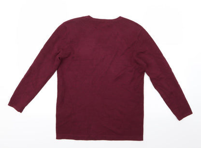 Principles Womens Purple  Knit Pullover Jumper Size 12