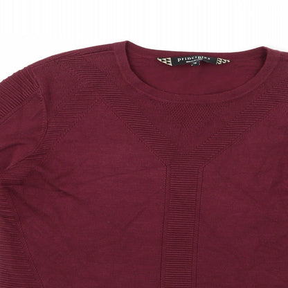 Principles Womens Purple  Knit Pullover Jumper Size 12