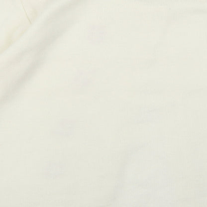 Sanco Womens White  Knit Cardigan Jumper Size L