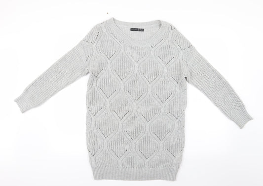 Atmosphere Womens Grey  Knit Pullover Jumper Size 10