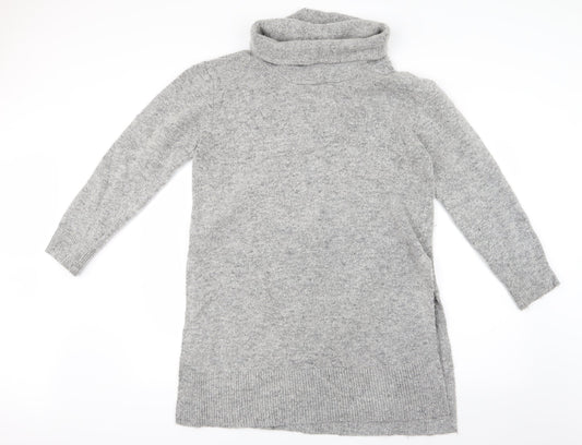 Wallis Womens Grey  Knit Pullover Jumper Size M