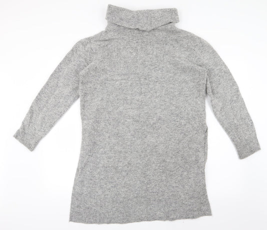 Wallis Womens Grey  Knit Pullover Jumper Size M