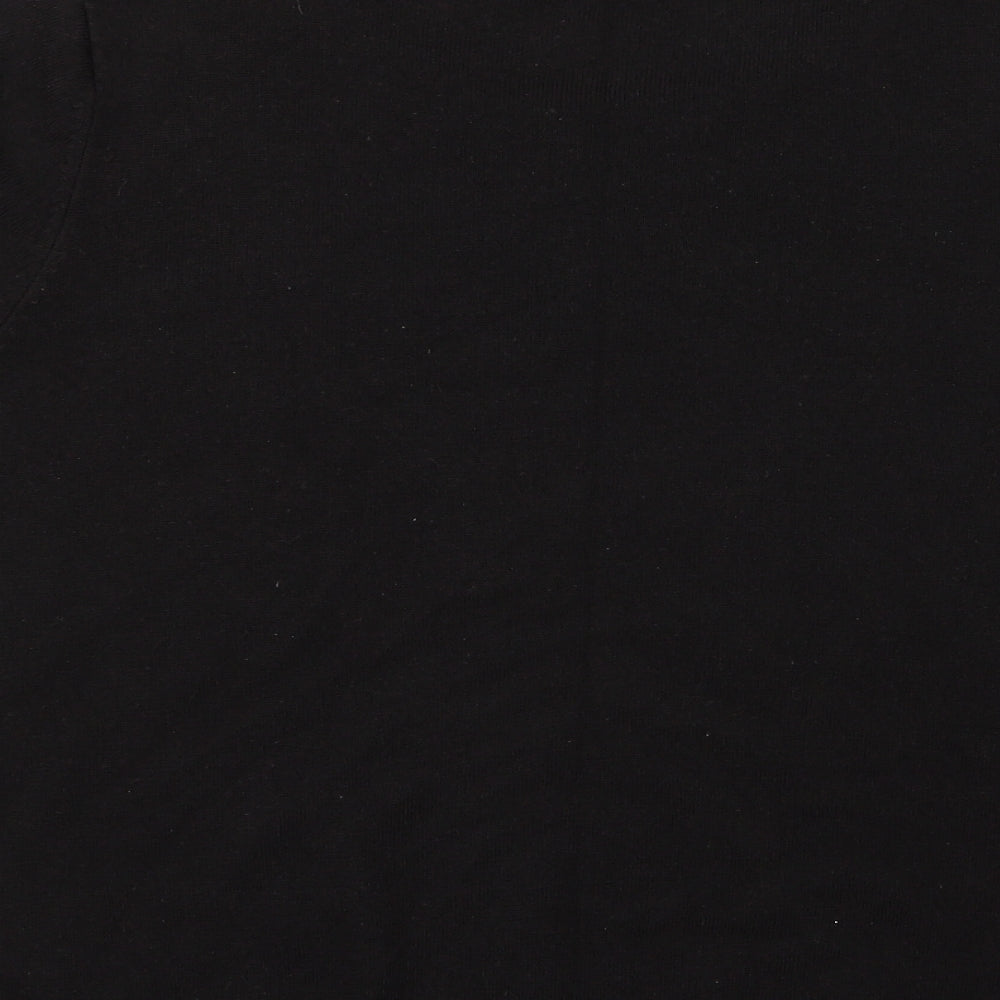 Womens UK Size 16 Marks and Spencer Black Basic T-Shirt