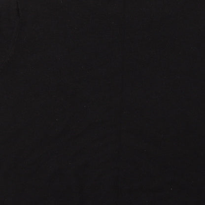 Womens UK Size 16 Marks and Spencer Black Basic T-Shirt